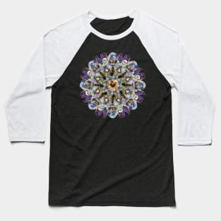 Lavender and crystals mandala Baseball T-Shirt